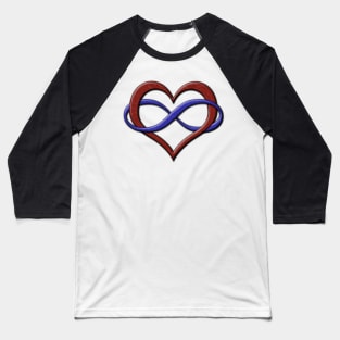 Polyamory Pride Infinity Heart Baseball T-Shirt